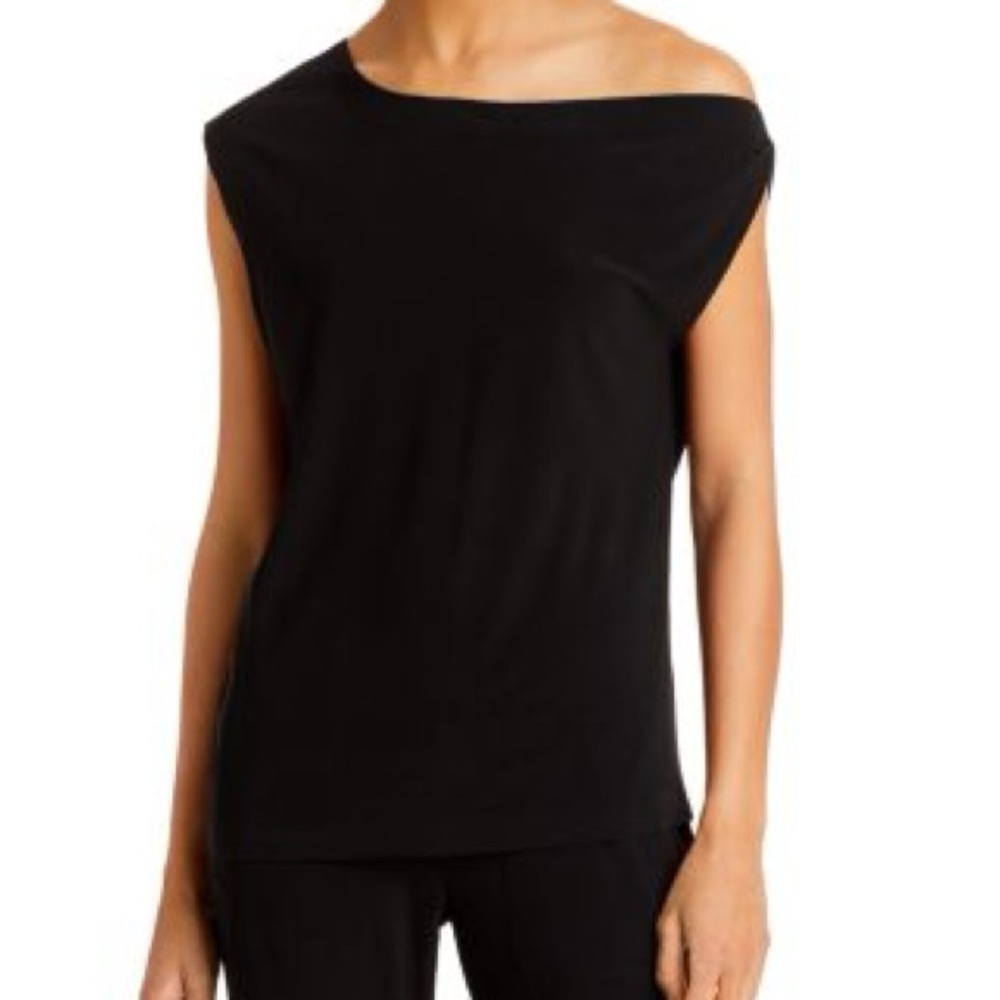Norma Kamali Black Off-Shoulder Women's Top Size L